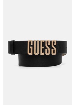 Guess pasek MERIDIAN damski kolor czarny BW9113 P4235 ze sklepu ANSWEAR.com w kategorii Paski damskie - zdjęcie 174809387