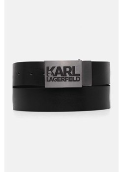 Karl Lagerfeld pasek męski kolor czarny 544437.815300 ze sklepu ANSWEAR.com w kategorii Paski męskie - zdjęcie 174809419