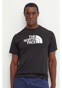 The North Face t-shirt Raglan Easy Tee męski kolor czarny z nadrukiem NF0A8A6EJK31 ze sklepu ANSWEAR.com w kategorii T-shirty męskie - zdjęcie 174809727