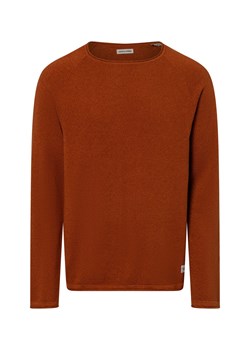 Jack & Jones Sweter męski Mężczyźni Bawełna bordowy jednolity ze sklepu vangraaf w kategorii Swetry męskie - zdjęcie 174815687