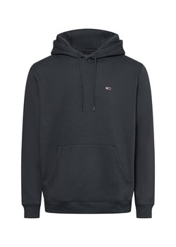 Tommy Jeans Męski sweter z kapturem Mężczyźni Bawełna antracytowy jednolity ze sklepu vangraaf w kategorii Bluzy męskie - zdjęcie 174815695