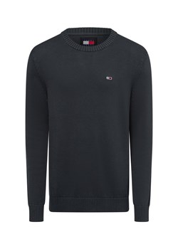 Tommy Jeans Męska bluza z dzianiny Mężczyźni Bawełna szary jednolity ze sklepu vangraaf w kategorii Swetry męskie - zdjęcie 174815699