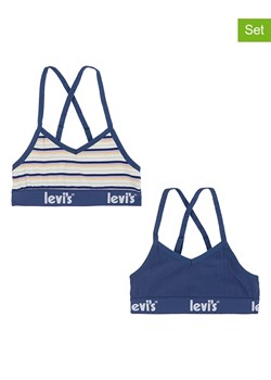 Levi&apos;s Kids Topy (2 szt.) w kolorze niebieskim ze sklepu Limango Polska w kategorii Staniki dla dziewczynki - zdjęcie 174816107