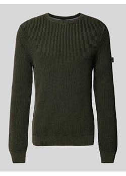 Sweter z dzianiny z okrągłym dekoltem model ‘Haro’ ze sklepu Peek&Cloppenburg  w kategorii Swetry męskie - zdjęcie 174817959