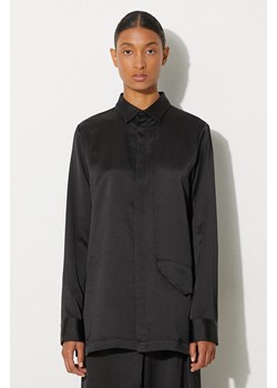 Y-3 koszula Tech Seersucker Shirt damska kolor czarny regular z kołnierzykiem klasycznym IN4397 ze sklepu PRM w kategorii Koszule damskie - zdjęcie 174818276