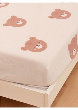 Sinsay - Prześcieradło bawełniane z gumką - kremowy ze sklepu Sinsay w kategorii Prześcieradła - zdjęcie 174821389