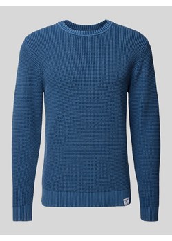 Sweter z dzianiny z detalem z logo model ‘Maddox’ ze sklepu Peek&Cloppenburg  w kategorii Swetry męskie - zdjęcie 174822609