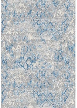 Niebiesko-szary dywan w nowoczesną kratkę B6-N79 ze sklepu Edinos.pl w kategorii Dywany - zdjęcie 174823607