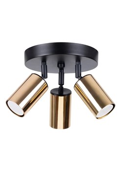 Lampa sufitowa z trzema reflektorami czarny + złoty - A572 D5-M37 ze sklepu Edinos.pl w kategorii Lampy podłogowe - zdjęcie 174823855