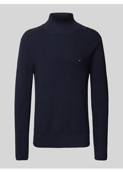 Sweter z dzianiny ze stójką ze sklepu Peek&Cloppenburg  w kategorii Swetry męskie - zdjęcie 174824209