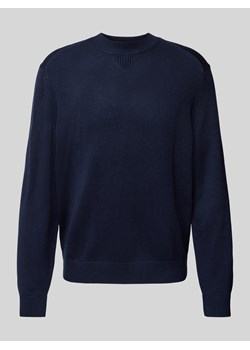 Sweter z dzianiny z prążkowanymi wykończeniami ze sklepu Peek&Cloppenburg  w kategorii Swetry męskie - zdjęcie 174826347