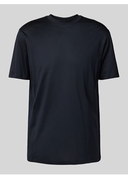 T-shirt z prążkowanym okrągłym dekoltem ze sklepu Peek&Cloppenburg  w kategorii T-shirty męskie - zdjęcie 174826395