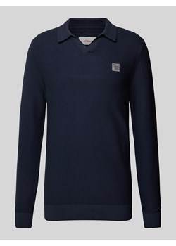 Sweter z dzianiny o kroju regular fit z naszywką z logo ze sklepu Peek&Cloppenburg  w kategorii Swetry męskie - zdjęcie 174830085