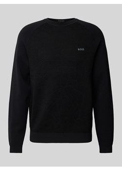 Sweter z nadrukiem z logo model ‘Ritor’ ze sklepu Peek&Cloppenburg  w kategorii Swetry męskie - zdjęcie 174830208