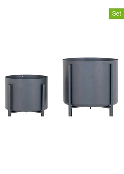 House Nordic Doniczki (2 szt.) w kolorze szarym ze sklepu Limango Polska w kategorii Doniczki i osłonki - zdjęcie 174830518
