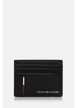 Tommy Hilfiger etui na karty skórzane kolor czarny AM0AM12769 ze sklepu ANSWEAR.com w kategorii Portfele męskie - zdjęcie 174832609