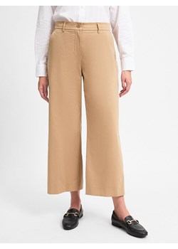 Weekend Max Mara Damskie spodnie materiałowe - Urial Kobiety Bawełna beżowy jednolity ze sklepu vangraaf w kategorii Spodnie damskie - zdjęcie 174834225