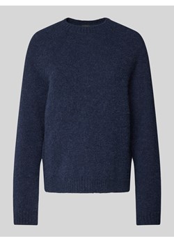 Sweter z dzianiny z mieszanki wełny z alpaki z okrągłym dekoltem ze sklepu Peek&Cloppenburg  w kategorii Swetry damskie - zdjęcie 174835067