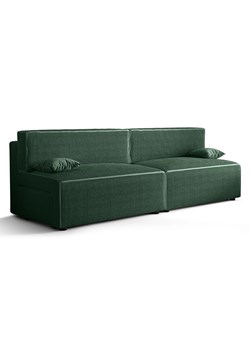Zielona rozkładana sztruksowa sofa z funkcją spania A5-D08 ze sklepu Edinos.pl w kategorii Sofy i kanapy - zdjęcie 174838709