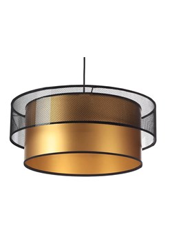 Złoto-czarna lampa wisząca glamour z siatki - S421-Karva ze sklepu Edinos.pl w kategorii Lampy wiszące - zdjęcie 174840295