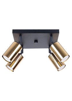 Reflektorowa lampa sufitowa nowoczesna czarny + złoty - A573 A2-N03 ze sklepu Edinos.pl w kategorii Lampy podłogowe - zdjęcie 174840459