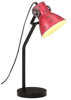 Lampa stołowa w retro stylu postarzały czerwony M001 - Nona ze sklepu Edinos.pl w kategorii Lampy stołowe - zdjęcie 174840618