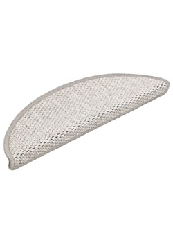 Elegancki zestaw 15 materiałowych nakładek na schody platynowy P0-K12 ze sklepu Edinos.pl w kategorii Dywaniki łazienkowe - zdjęcie 174840679
