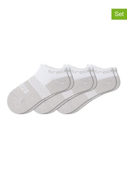 Crocs Skarpety (3 pary) w kolorze szarym ze sklepu Limango Polska w kategorii Skarpetki dziecięce - zdjęcie 174840827