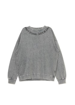 Cropp - Bluza z efektem sprania i napisem - jasny szary ze sklepu Cropp w kategorii Bluzy męskie - zdjęcie 174843496