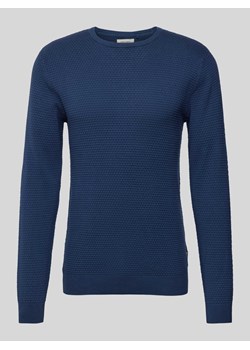 Sweter z dzianiny z fakturowanym wzorem ze sklepu Peek&Cloppenburg  w kategorii Swetry męskie - zdjęcie 174844835