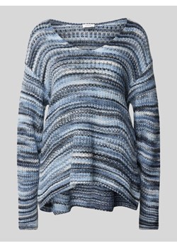 Sweter z dzianiny z okrągłym dekoltem ze sklepu Peek&Cloppenburg  w kategorii Swetry damskie - zdjęcie 174845309