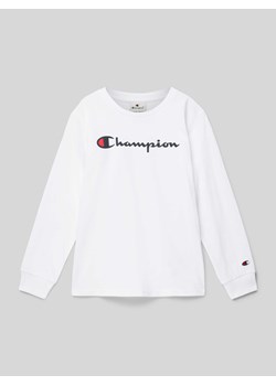 Bluzka z długim rękawem i nadrukiem z logo ze sklepu Peek&Cloppenburg  w kategorii T-shirty chłopięce - zdjęcie 174845438