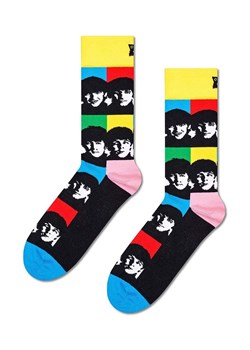 Happy Socks skarpetki Beatles All Together Now Sock kolor czarny BEA01-0203 ze sklepu ANSWEAR.com w kategorii Skarpetki damskie - zdjęcie 174847507