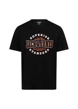 Jack & Jones Koszulka męska - JJELogo Mężczyźni Bawełna czarny nadruk ze sklepu vangraaf w kategorii T-shirty męskie - zdjęcie 174850087