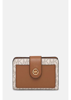 MICHAEL Michael Kors portfel damski kolor beżowy 32R4G0KF5B ze sklepu ANSWEAR.com w kategorii Portfele damskie - zdjęcie 174851085