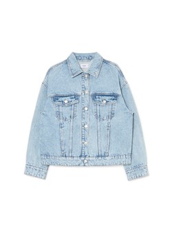 Cropp - Kurtka jeansowa oversize - błękitny ze sklepu Cropp w kategorii Kurtki damskie - zdjęcie 174854509