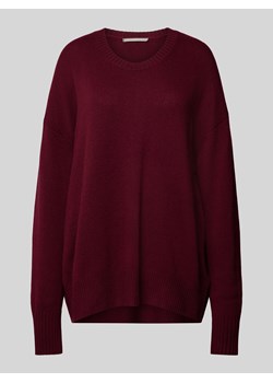 Sweter z dzianiny z kaszmiru z okrągłym dekoltem ze sklepu Peek&Cloppenburg  w kategorii Swetry damskie - zdjęcie 174855755