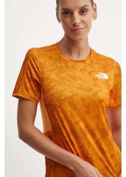 The North Face t-shirt sportowy Sunriser kolor pomarańczowy NF0A84LF7OA1 ze sklepu ANSWEAR.com w kategorii Bluzki damskie - zdjęcie 174859065