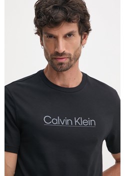 Calvin Klein t-shirt bawełniany męski kolor czarny z aplikacją K10K113587 ze sklepu ANSWEAR.com w kategorii T-shirty męskie - zdjęcie 174859237