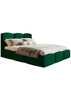 Podwójne łóżko welurowe z eleganckim zagłówkiem 180x200 F4-H09 ze sklepu Edinos.pl w kategorii Łóżka i materace - zdjęcie 174860266
