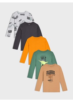 Sinsay - Koszulki 5 pack - wielobarwny ze sklepu Sinsay w kategorii Bluzki dziewczęce - zdjęcie 174862878