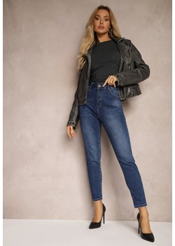 Niebieskie Jeansy z Bawełny Skinny High Waist Hazteria ze sklepu Renee odzież w kategorii Jeansy damskie - zdjęcie 174867276