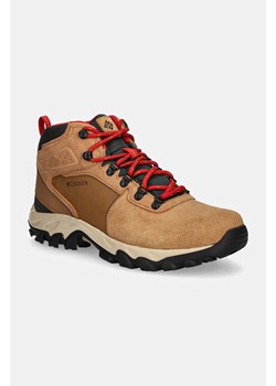 Columbia buty Newton Ridge Plus II męskie kolor brązowy ze sklepu ANSWEAR.com w kategorii Buty trekkingowe męskie - zdjęcie 174869777