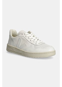 Veja sneakersy skórzane V-10 Leather Extra-White kolor biały VX021270-WHITE ze sklepu PRM w kategorii Buty sportowe męskie - zdjęcie 174870409