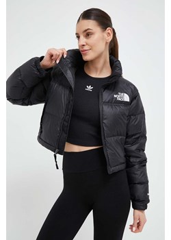 The North Face kurtka puchowa NUPTSE SHORT JACKET damska kolor czarny zimowa NF0A5GGEKX71 ze sklepu PRM w kategorii Kurtki damskie - zdjęcie 174870776