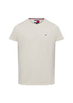 Tommy Jeans Koszulka męska Mężczyźni Dżersej beżowy jednolity ze sklepu vangraaf w kategorii T-shirty męskie - zdjęcie 174875116