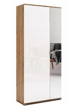 Dwudrzwiowa nowoczesna szafa z lustrem M1-S54 - id: 44976 - marki Elior - 174880525 Dwudrzwiowa nowoczesna szafa z lustrem M1-S54 ze sklepu Edinos.pl w kategorii Szafy - zdjęcie 174880525
