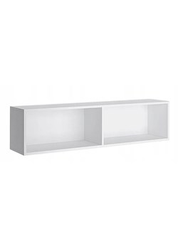 Biała Minimalistyczna Półka Ścienna G8-H06 ze sklepu Edinos.pl w kategorii Półki - zdjęcie 174880598