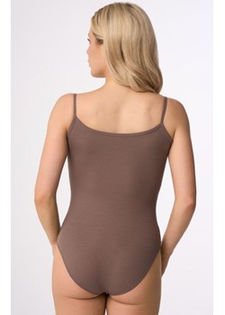 Body damskie na ramiączkach kakaowe Tia, Kolor kakao, Rozmiar S, Babell ze sklepu Primodo w kategorii Body damskie - zdjęcie 174883947