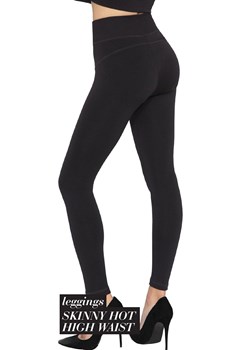 Gatta czarne legginsy z wysokim stanem 44755S Skinny Hot High Waist, Kolor czarny, Rozmiar L, Gatta ze sklepu Primodo w kategorii Spodnie damskie - zdjęcie 174892817